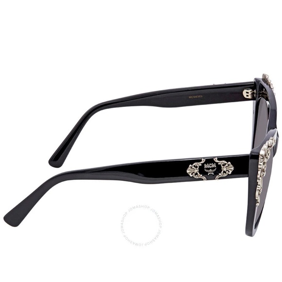 RARE MCM Black Sunglasses with Silver Detailing - Picture 4 of 16